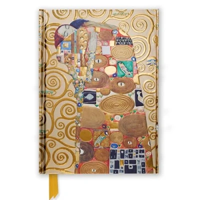 Abbildung von Premium Notizbuch DIN A5: Gustav Klimt, Die Erfüllung: Unser hochwertiges, liniertes Blankbook mit festem, künstlerisch geprägtem Einband und ... A 5 Magnetverschluss, Band 51)