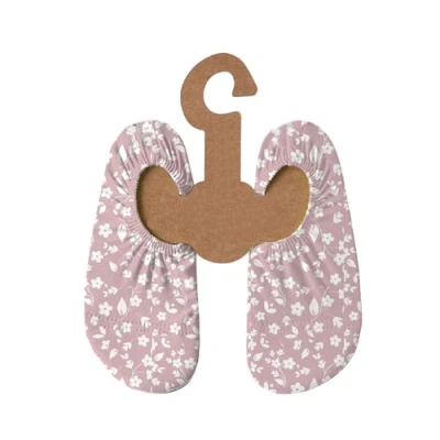 Abbildung von Slipstop Kinder Strandschuhe Anti Rutsch Sport Schuhe Schwimmschuhe Badeschuhe Urlaub Yoga für Mädchen Rose Flower Sonnenschutzfaktor 50+, Gr. 30 32