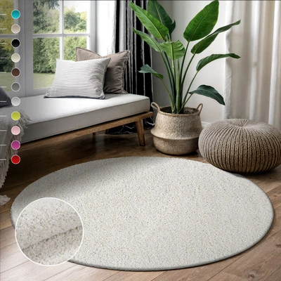 Abbildung von Sanat Hochflor Teppich »LOCA« rund 30 mm Höhe Wohnzimmer, Langflor, Shaggy, Schlafzimmer