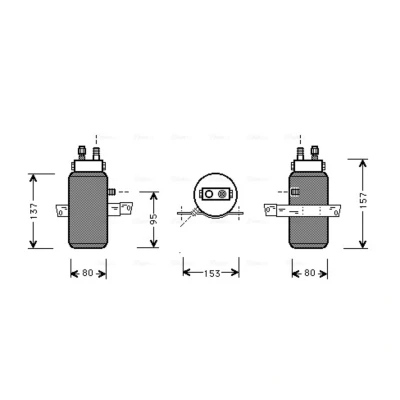 Abbildung von PRASCO SBD043 Trockner R 134a Stahl