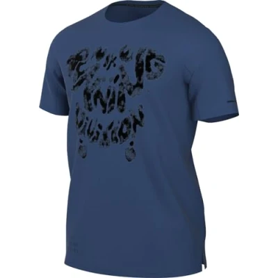 Abbildung von Nike Performance LAUF RISE RUN Division Tshirt print, Herren, Größe: Large, Royalblau
