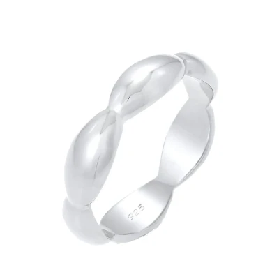 Abbildung von Elli Basic Design Ring silvercoloured, Damen, Größe: 52, Silver coloured