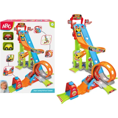 Abbildung von Dickie Toys Jays Jump N Fun Tower Autorennbahn