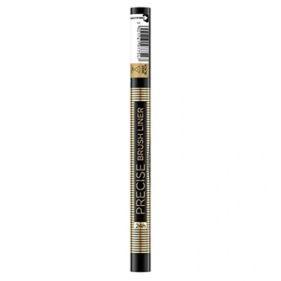 Abbildung von Eveline Cosmetics Präziser Pinsel Eyeliner Lang anhaltender 24 Stunden Halt, Tiefschwarz, Einfache Anwendung für Anfänger, Weicher Präzisionspinsel