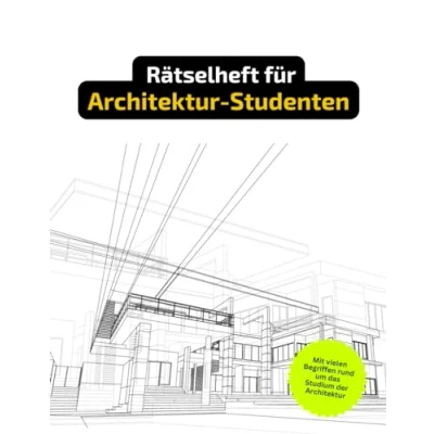 Abbildung von Rätselheft für Architektur Studenten mit vielen Begriffen, die nur angehende Architekten kennen.: Tolles Geschenk Studenten: Rätsel ... Kreuzworträtselheft rund um Architektur.