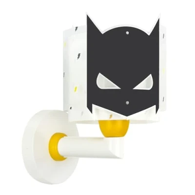 Abbildung von Dalber kinder Wandlampe, Kinderlampe Wandleuchte Dark Hero Superheld