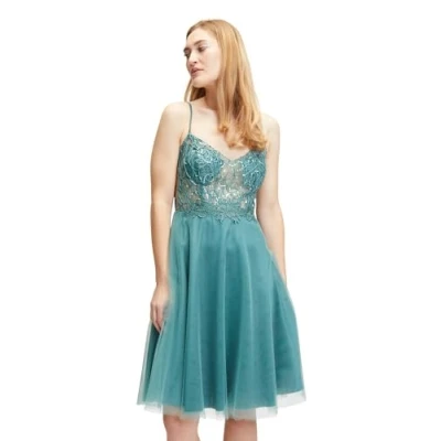 Abbildung von Vera Mont Damen Cocktailkleid im Glitzer Look Bright Eucalyptus,38