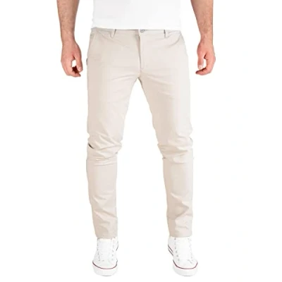 Abbildung von PITTMAN Derrick Chino Hose Herren Chinohose für Männer Slim Fit Herrenhose Stretch Chinohosen, Grau (Silver Lining 144501), W40/L30