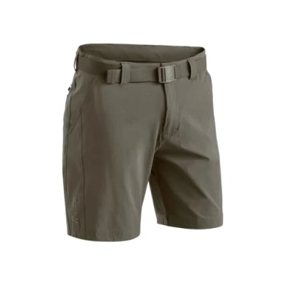 Abbildung von Maier Sports Nil Short M, Kurze Herren Wanderhose, Wasserabweisende Bermuda für Trekking und Hiking, PFC frei, mSTRETCH pro 4 &amp; Dryprotec, Braun, 48 (W33/L32)