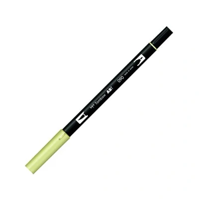 Abbildung von Tombow ABT 090 Fasermaler Dual Brush Pen mit zwei Spitzen, lemon cream, 1 stück (1 erPack)