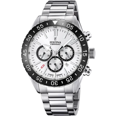 Abbildung von Festina Herren Analog Quarz Uhr mit Edelstahl Armband F20575/1