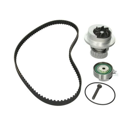 Abbildung von HEPU PK03121 Wasserpumpe + Zahnriemensatz ohne Thermostat 111 OPEL: Vectra A Saloon, Astra G CC, F CC