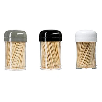 Abbildung von 900 x Zahnstocher aus Holz, Cocktail Spender in einer Spenderbox, 6,5 cm