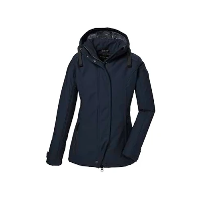 Abbildung von G.I.G.A. DX Damen Softshelljacke/Outdoorjcake mit abzippbarer Kapuze GW 23 WMN SFTSHLL JCKT, dunkelnavy, 46, 42211 000