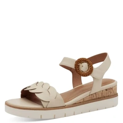 Abbildung von Tamaris Plateausandalette, Damen, Größe: 40, Ivory Schuhe