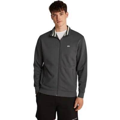 Abbildung von Tommy Jeans Badge ZIP TRU Unisex Fleecejacke, Größe: 3XL, Newsprint