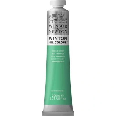 Abbildung von Winsor &amp; Newton 1437241 Winton, feine hochwertige Ölfarbe 200ml Tube mit gleichmäßiger Konsistenz, Lichtbeständig, hohe Deckkraft, Reich an Farbpigmenten Smaragd Grün