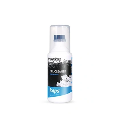 Abbildung von Kaps Schuhreiniger Reinigungsgel für Sneaker und Freizeitschuhe mit Pinsel Applikator Shoe Cleaner Leder, Textil, Wildleder, Nubukleder Stoffschuhe Sneakers Gel Cleaner, 100 ml