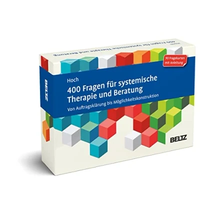 Abbildung von 400 Fragen für systemische Therapie und Beratung: Von Auftragsklärung bis Möglichkeitskonstruktion. 90 Fragekarten Mit Anleitung. 20 seitigem Booklet (Beltz Therapiekarten)