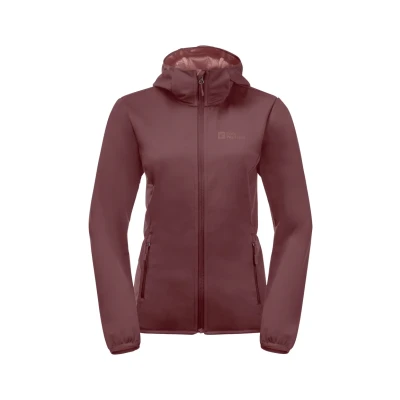 Abbildung von Jack Wolfskin Windhain Softshelljacke, Damen, Größe: Small, Red ochre