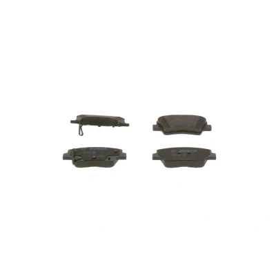 Abbildung von BOSCH 0 986 424 959 Bremsbelagsatz Low Metallic mit akustischer Verschleißwarnung Anti Quietsch Blech, Montageanleitung