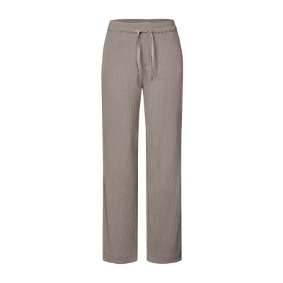 Abbildung von STREET ONE Damen A379034 Wide Leg Hose mit Struktur, Vintage Stone, 40W x 30L