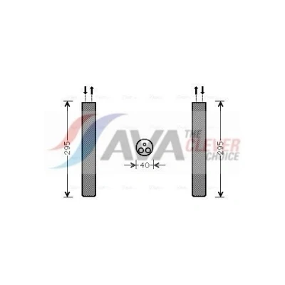 Abbildung von PRASCO VND304 Trockner R 134a Aluminium