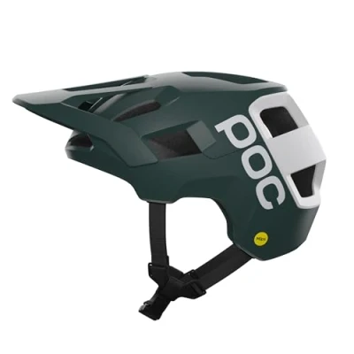 Abbildung von POC Unisex Erwachsene Kortal Race MIPS Helm, Pargasite Green Matt/Hydrogen White Matt, L (59 62cm)