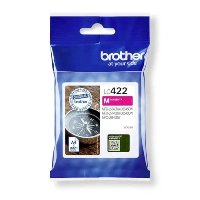 Abbildung von Brother Original Tintenpatrone LC 422M Magenta für ca. 550 Seiten, MFC J5340DW, J5345DW, J5740DW, J6540DW, J6940DW