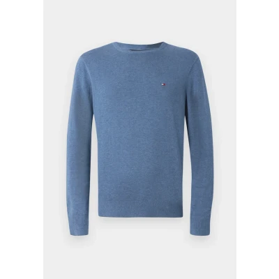 Abbildung von Tommy Hilfiger Essential CREW NECK Strickpullover, Herren, Größe: XS, Petrol blue