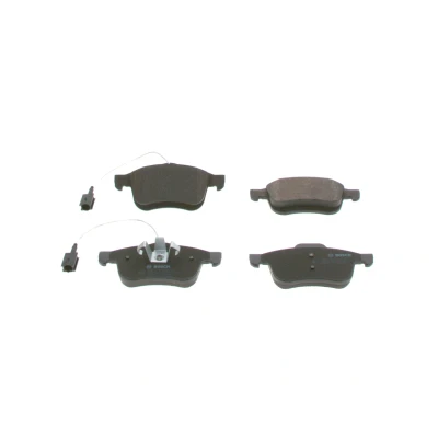 Abbildung von BOSCH 0 986 494 453 Bremsbelagsatz Low Metallic inkl. Verschleißwarnkontakt mit Anti Quietsch Blech, Montageanleitung LANCIA: DELTA 3