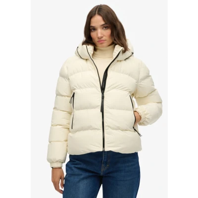 Abbildung von Superdry &amp; Co Hooded Winterjacke, Damen, Größe: 38, Off white