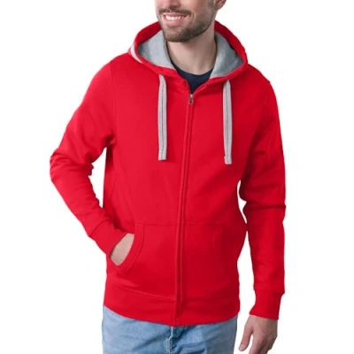 Abbildung von HRM Herren Jas M Kapuzenpullover, Himbeere,