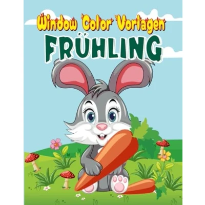 Abbildung von Window Color Vorlagen Frühling: Abwechslungsreiche Frühlingsmotive für Kinder ab 5 Jahren und Erwachsene Fensterbilder Wiederverwendbare Jungs Mädchen.