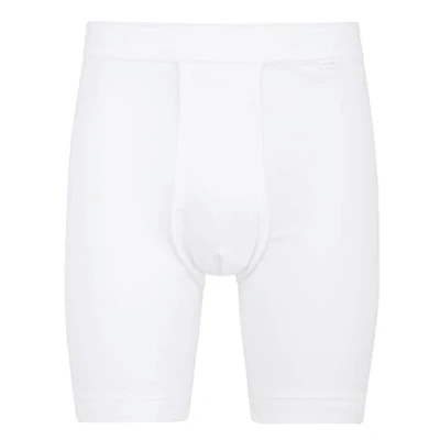 Abbildung von CALIDA Cotton 1:1 Boxershorts, extra lang Herren, Feinripp, mit Softbund und längerem Bein