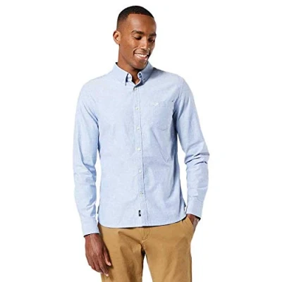 Abbildung von Dockers Herren 2 button down Shirt, Oxford Medium Grey Heather, XXL EU