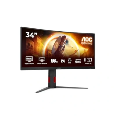 Abbildung von AOC Curved Gaming Monitor »CU34G4«, 86,3 cm/34 Zoll, 3440 x 1440 px, UWQHD, 1 ms Reaktionszeit, 180 Hz, neigbar