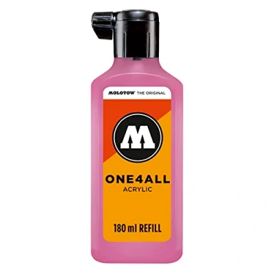 Abbildung von Molotow ONE4ALL Refill Acryl, Farbe 231 fuchsia pink 180 ml, Nachfülltinte für Permanentmarker