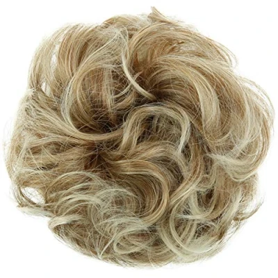 Abbildung von CAISHA Scrunchie Haarteil Haargummi Dutt Haarverdichtung Groß Emilia Gewellt Unordentlich DM15cm Blond Mix G7E