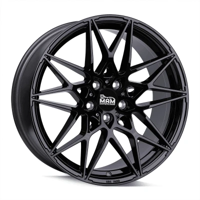 Abbildung von MAM 5 loch 18Zoll 112mm Alufelge B2 schwarz glanz MAMB28018511245BP Felge