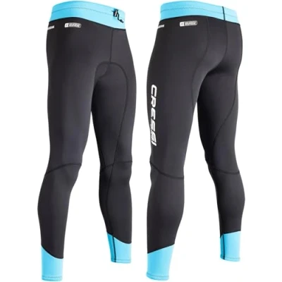 Abbildung von CRESSI Women&#039;s Guardian Neoprene Pants 2mm Doppelt Gefütterte Neoprenhose, Schwarz/Aquamarin, XL/5