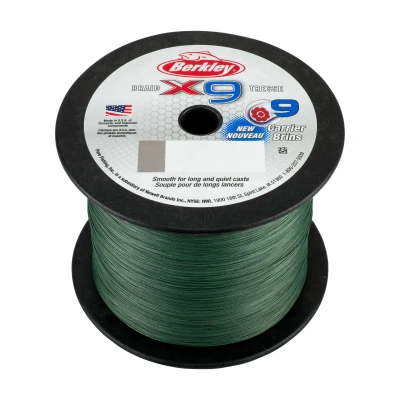 Abbildung von Berkley x9 Geflochtene Schnur Low Vis Grün 2000m 0.12mm (12.1kg)