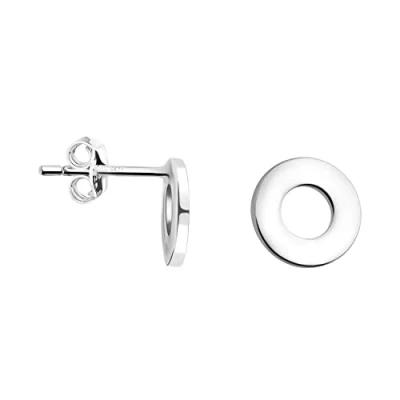 Abbildung von Sofia Milani Circle Ohrringe, Damen, Größe: One Size, Silver coloured