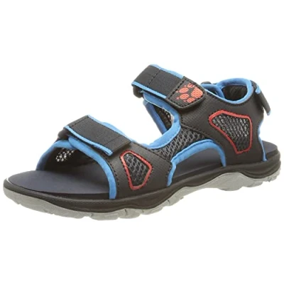 Abbildung von Jack Wolfskin Jungen Unisex Kinder Taraco Beach K Sandale, Blue/Red, 26 EU