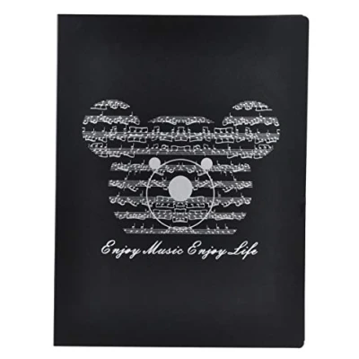 Abbildung von Notenordner A4 Größe Notenblätter Notenmappe Papier Dokumente Musik Themed 40 Taschen Aufbewahrungsmappe