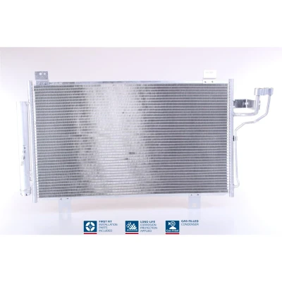 Abbildung von NISSENS 940575 Klimakondensator mit Trockner Aluminium 678 R 134a MAZDA: 3 Saloon