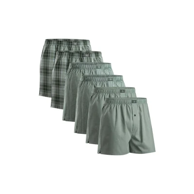Abbildung von Danish Endurance 6 PACK Panties, Herren, Größe: Large, Assorted green stripes mix