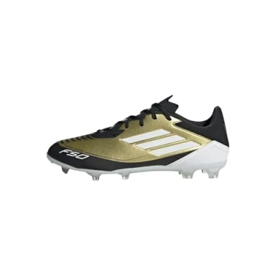 Abbildung von adidas Performance F50 League FG/MG Messi Fußballschuh Nocken, Herren, Größe: 48 2/3, Gold metallic/footwear white/core black Schuhe