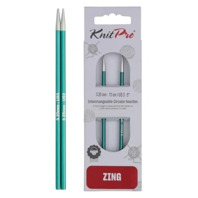 Abbildung von KnitPro KP47512 K47512 Austauschbare Strickspitzen, Metal, Grün, 11.5cm / 3.25mm