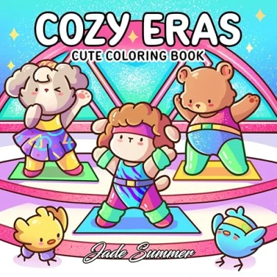 Abbildung von Cozy Eras: Cute Coloring Book for Adults and Teens with Adorable Characters Nostalgic Scenes Relaxation (Comfy Books)